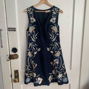 Anthropologie Moulinette Souers Fit and Flare Wedding Guest Dress